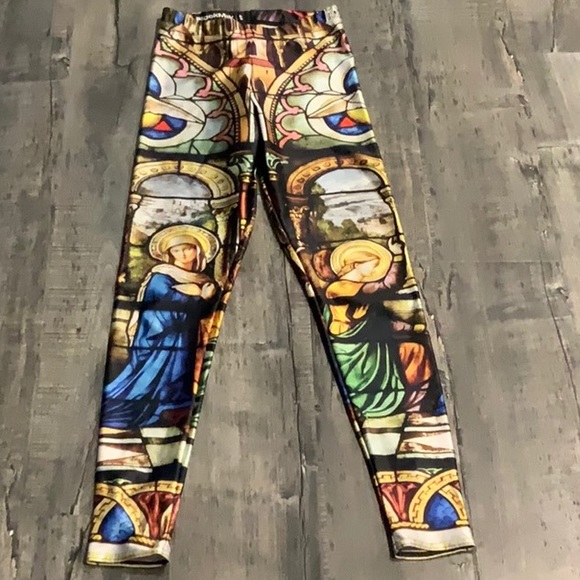 Black milk leggings multicolor sz s - Picture 2 of 7